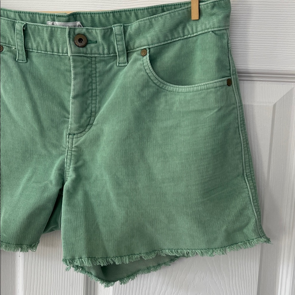 Carve Designs Oahu 4” Green Corduroy Shorts - Sz 8 - Picture 3 of 11